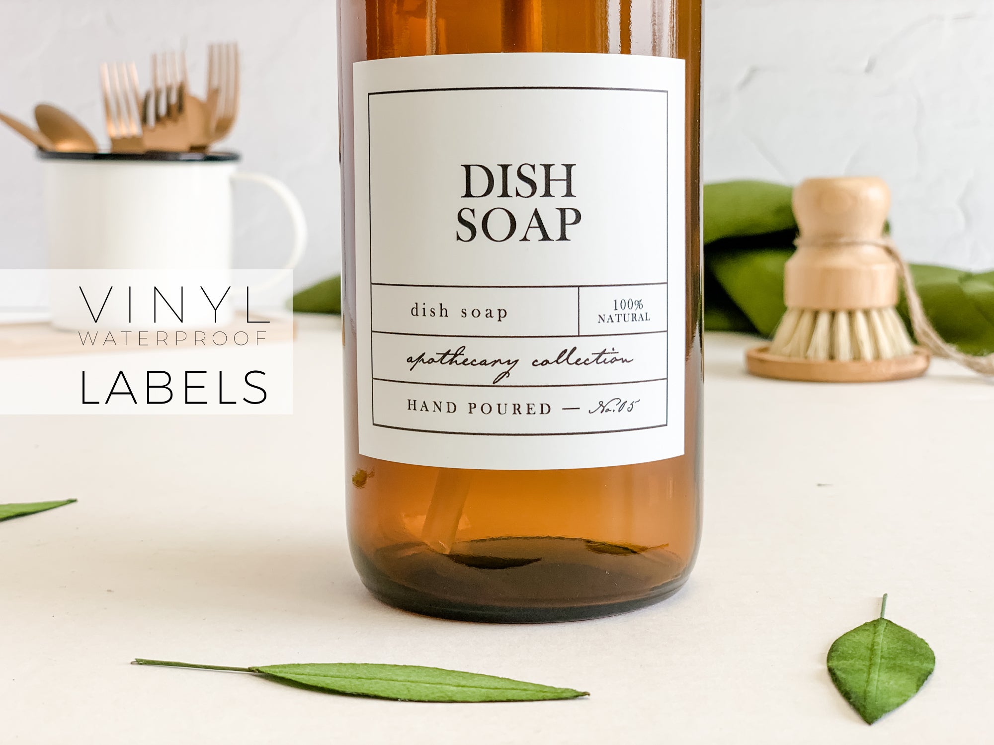 Kitchen Label - Choose Your Size - Apothecary Style