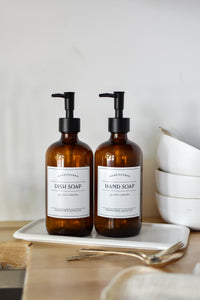 Dish Soap + Hand Soap Set - Amber Glass - Signature Style